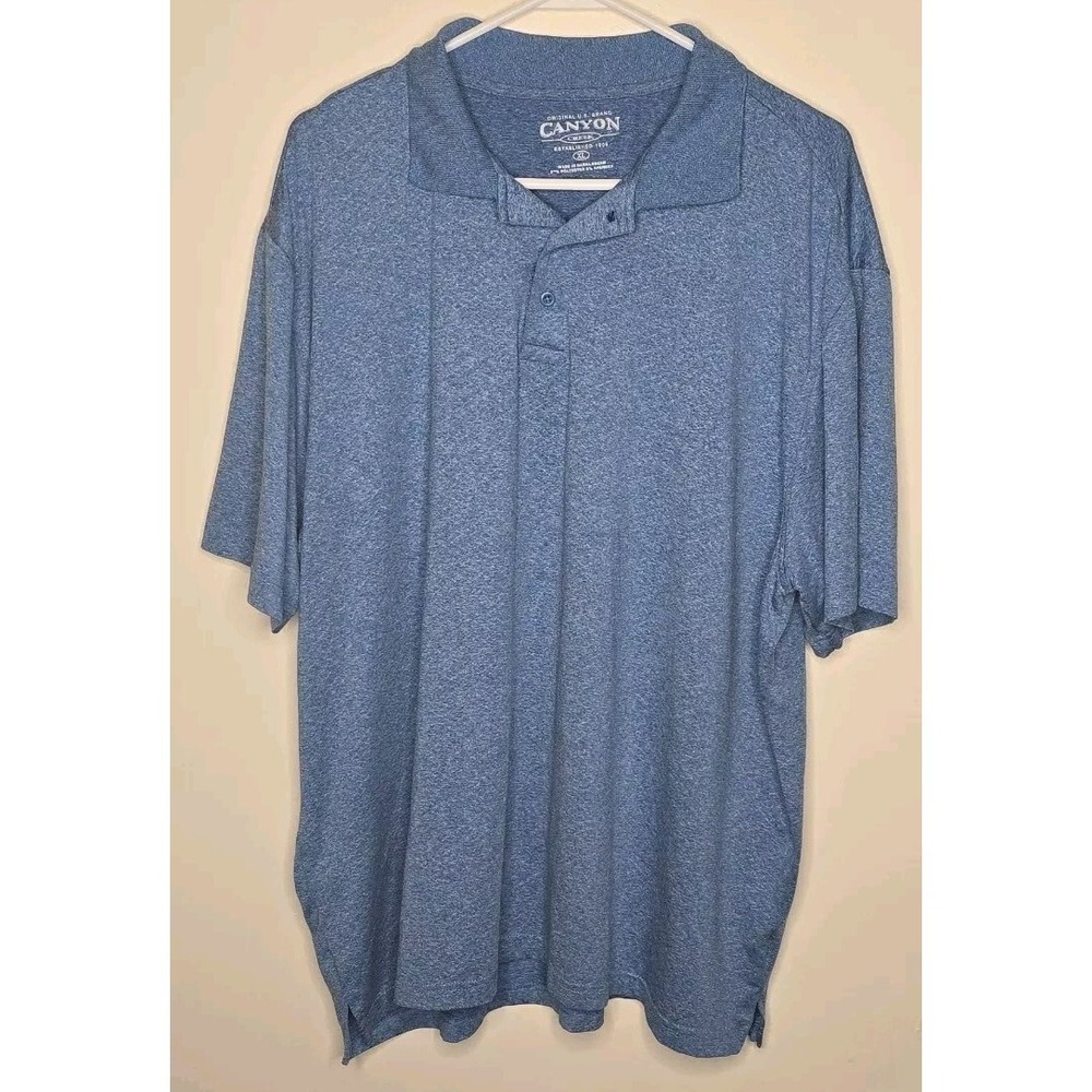 Canyon‎ Creek Mens XL Golf Polo Shirt Blue short sleeve
